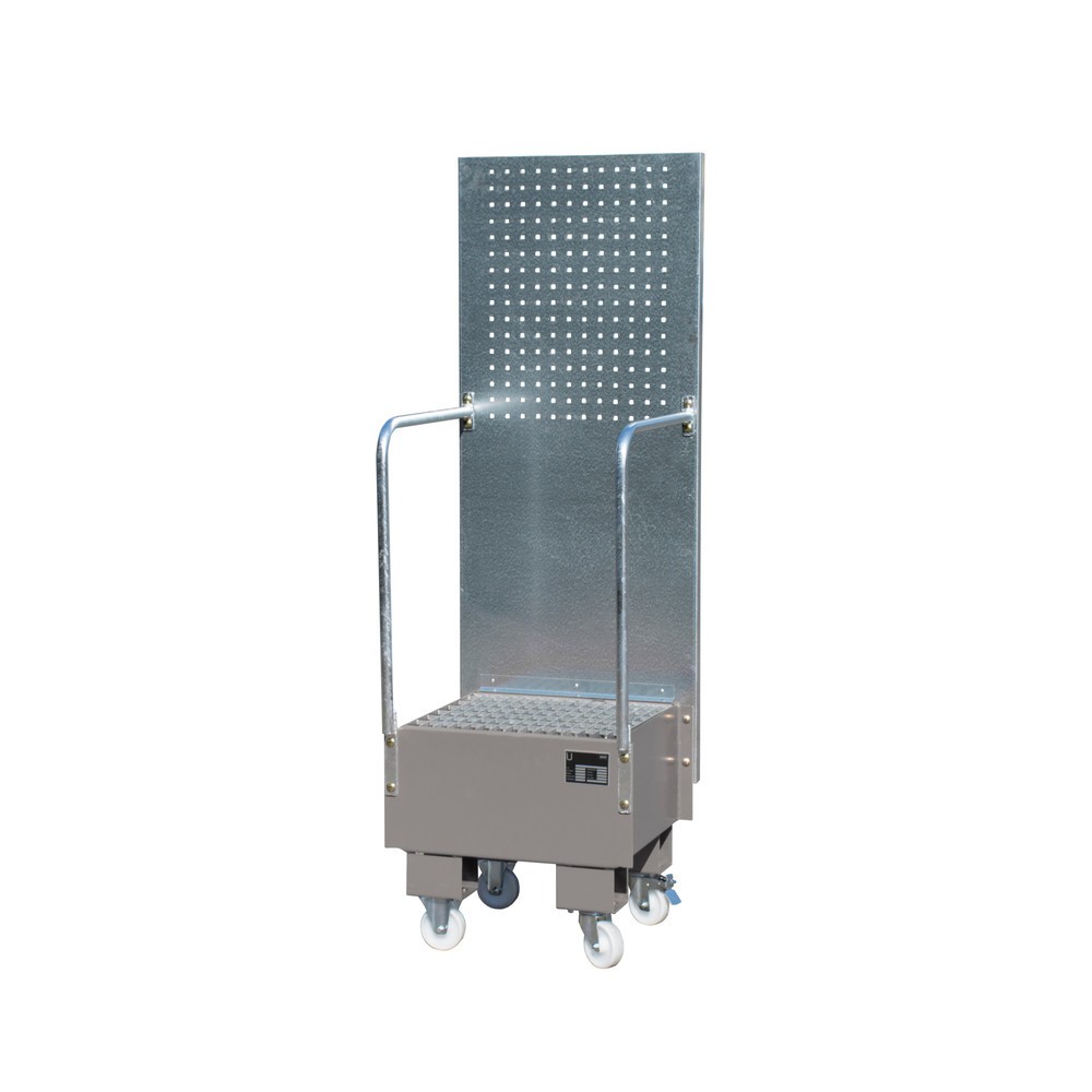 Immagine del prodotto: Vasca di raccolta con piastra forata, 1x 60 l, AxLxP 1.775 x 590 x 1.775 mm, grigio topo