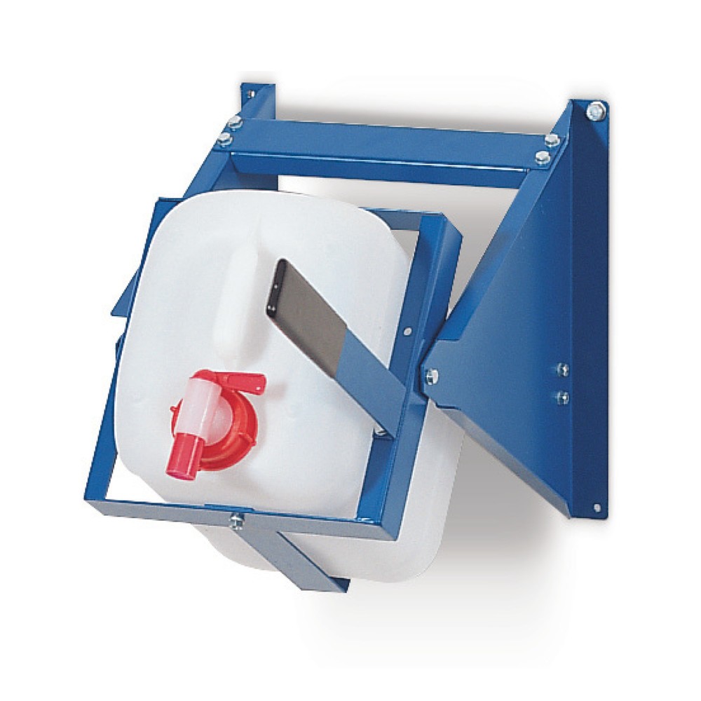 Immagine del prodotto: Supporto per riempimento incl. asta ribaltabile, per fusti da 10 litri, verniciato in blu