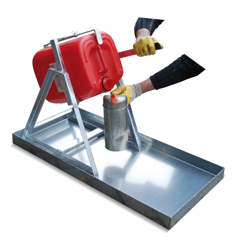 Bauer® Supporto per riempimento incl. asta ribaltabile, per fusti da 20/25 litri, zincato Immagine del prodotto: Bauer® Supporto per riempimento incl. asta ribaltabile, per fusti da 20/25 litri, zincato