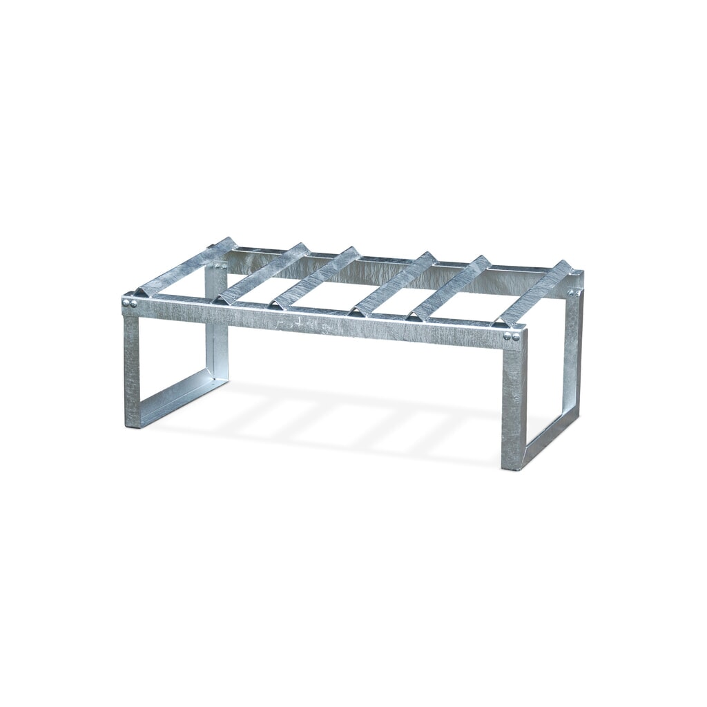 Bauer® Cavalletto per fusti con piano di appoggio angolare, 3x 60 litri Immagine del prodotto: Bauer® Cavalletto per fusti con piano di appoggio angolare, 3x 60 litri