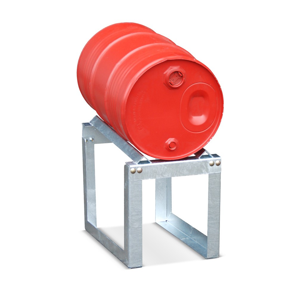 Immagine del prodotto n. 2: Bauer® Cavalletto per fusti con piano di appoggio angolare, 1x 60 litri
