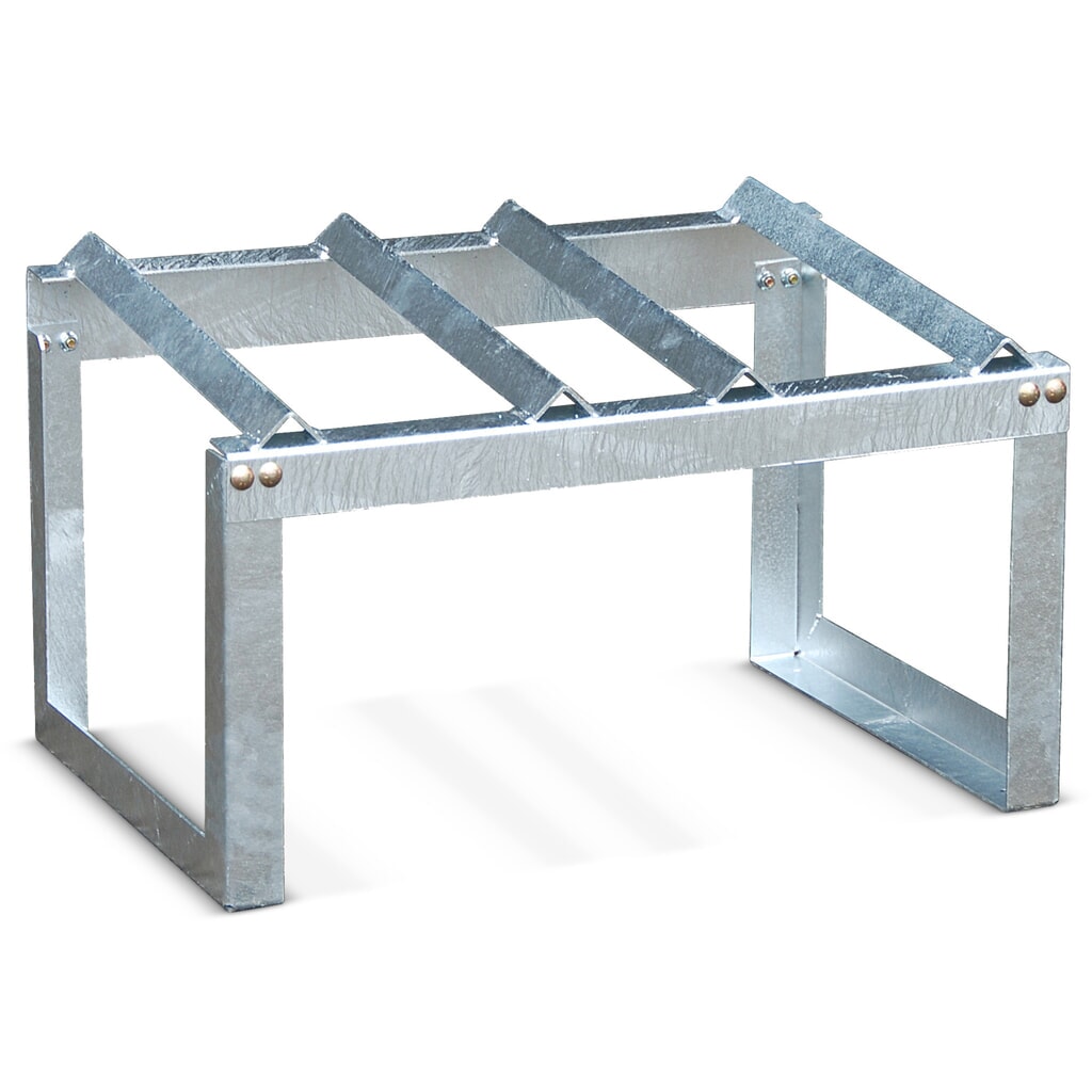 Bauer® Cavalletto per fusti con piano di appoggio angolare, 2x 60 litri Immagine del prodotto: Bauer® Cavalletto per fusti con piano di appoggio angolare, 2x 60 litri
