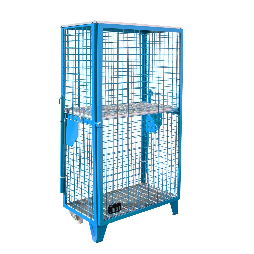 Immagine del prodotto n. 1: Bauer® Contenitore a griglia per bombole gas, 1 sportello, base con piedini/ruote, AxLxP 1.580 x 860 x 500 mm