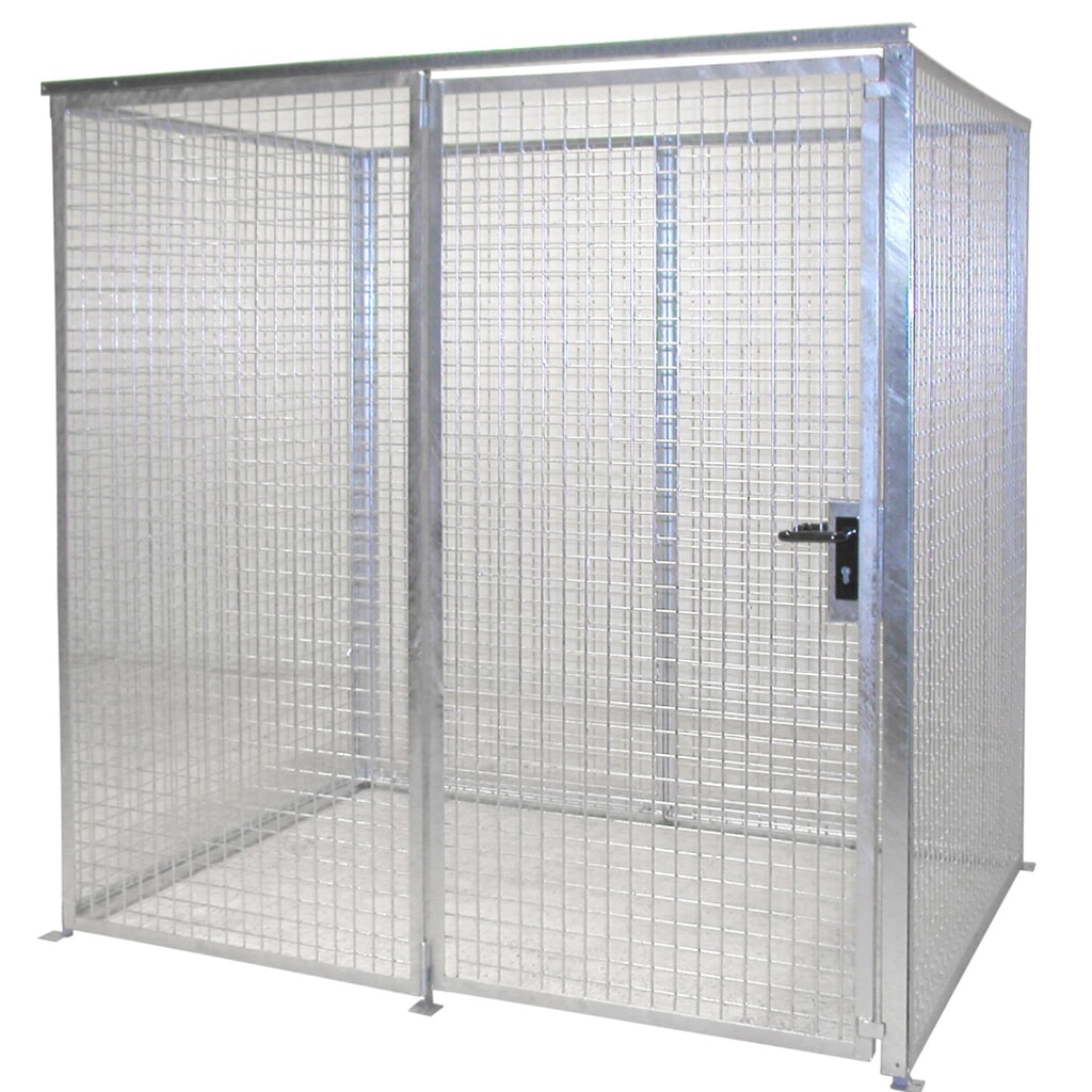Immagine del prodotto: Bauer® Contenitore di stoccaggio bombole gas TRGS 510 senza tettuccio, 1 sportello, 48 bombole