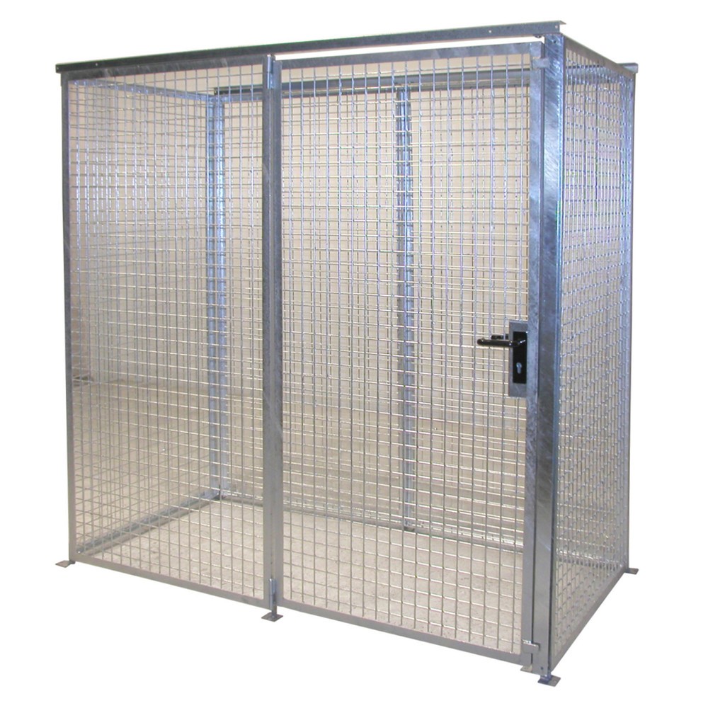 Immagine del prodotto: Bauer® Contenitore di stoccaggio bombole gas TRGS 510 senza tettuccio, 1 sportello, 32 bombole