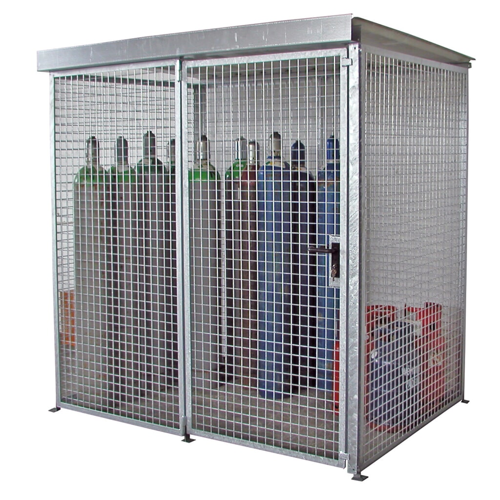 Immagine del prodotto: Bauer® Contenitore bombole gas con tetto, singolo sportello, 48 bombole