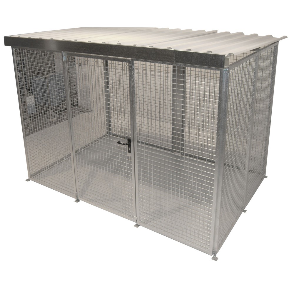 Immagine del prodotto: Bauer® Contenitore bombole gas con tetto, singolo sportello, 104 bombole
