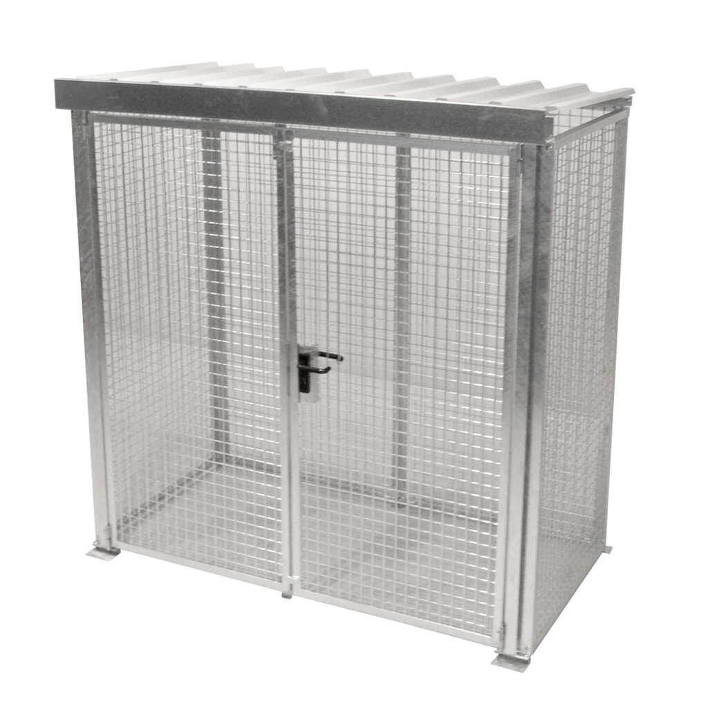 Bauer® Contenitore bombole gas con tetto, doppio sportello basculante, 32 bombole Immagine del prodotto: Bauer® Contenitore bombole gas con tetto, doppio sportello basculante, 32 bombole