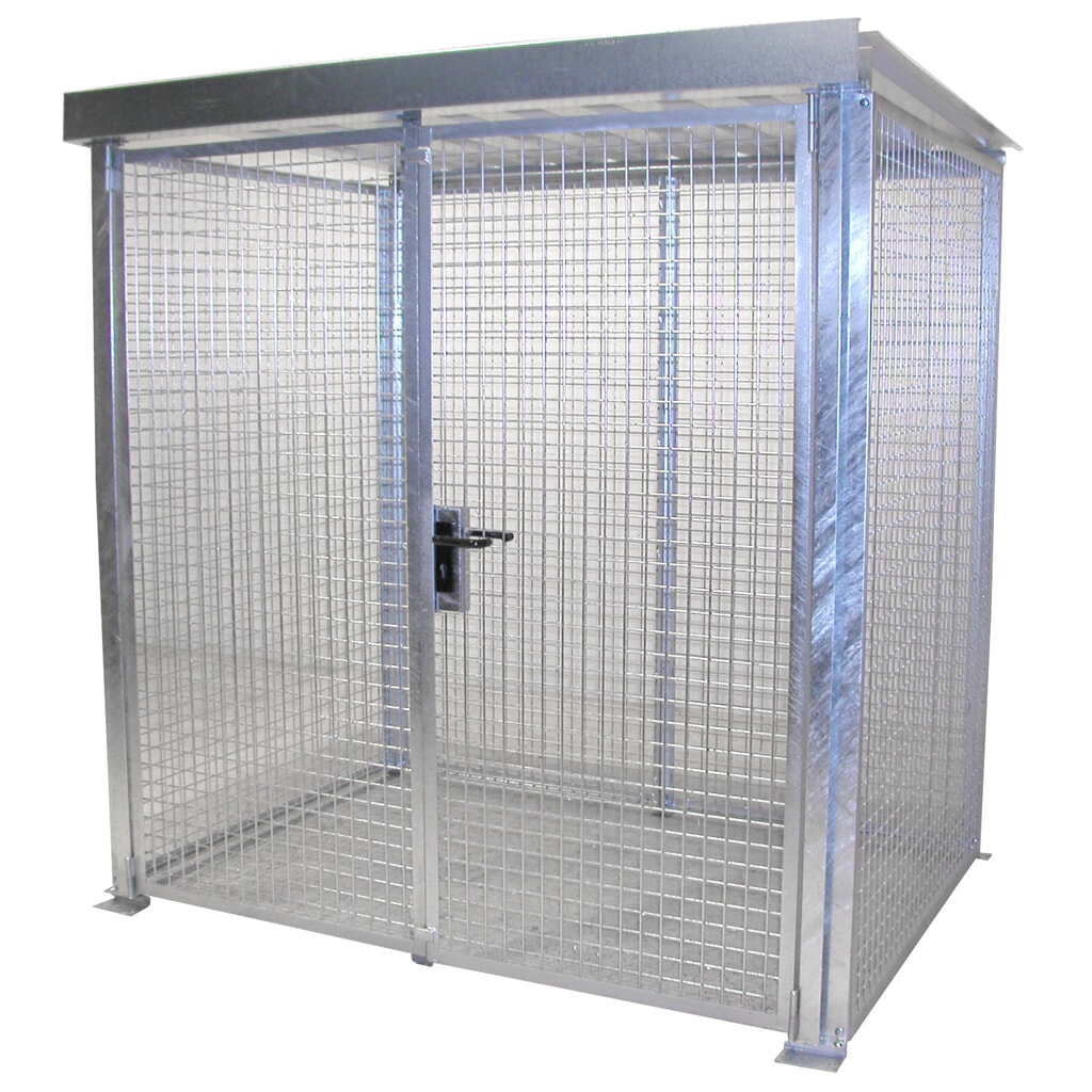 Immagine del prodotto: Bauer® Contenitore bombole gas con tetto, doppio sportello basculante, 48 bombole