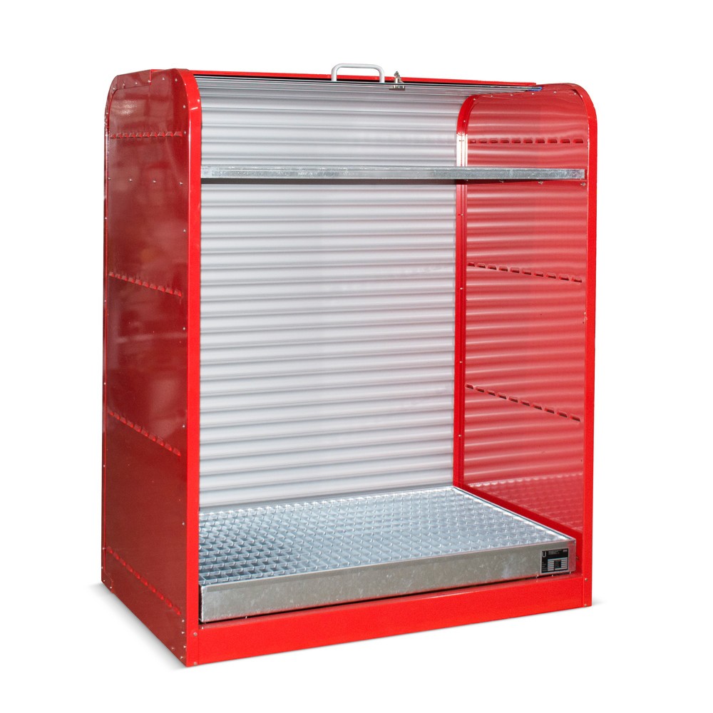 Immagine del prodotto: Armadio a serranda per sostanze pericolose RSG2, incl. vasca di raccolta per 6x 60 l