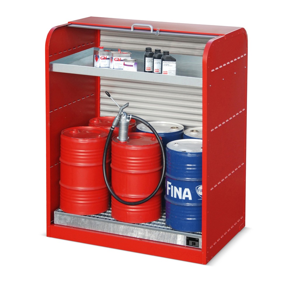 Immagine del prodotto n. 2: Armadio a serranda per sostanze pericolose RSG3, incl. vasca di raccolta per 6x 60 l e vasca per piccoli lotti