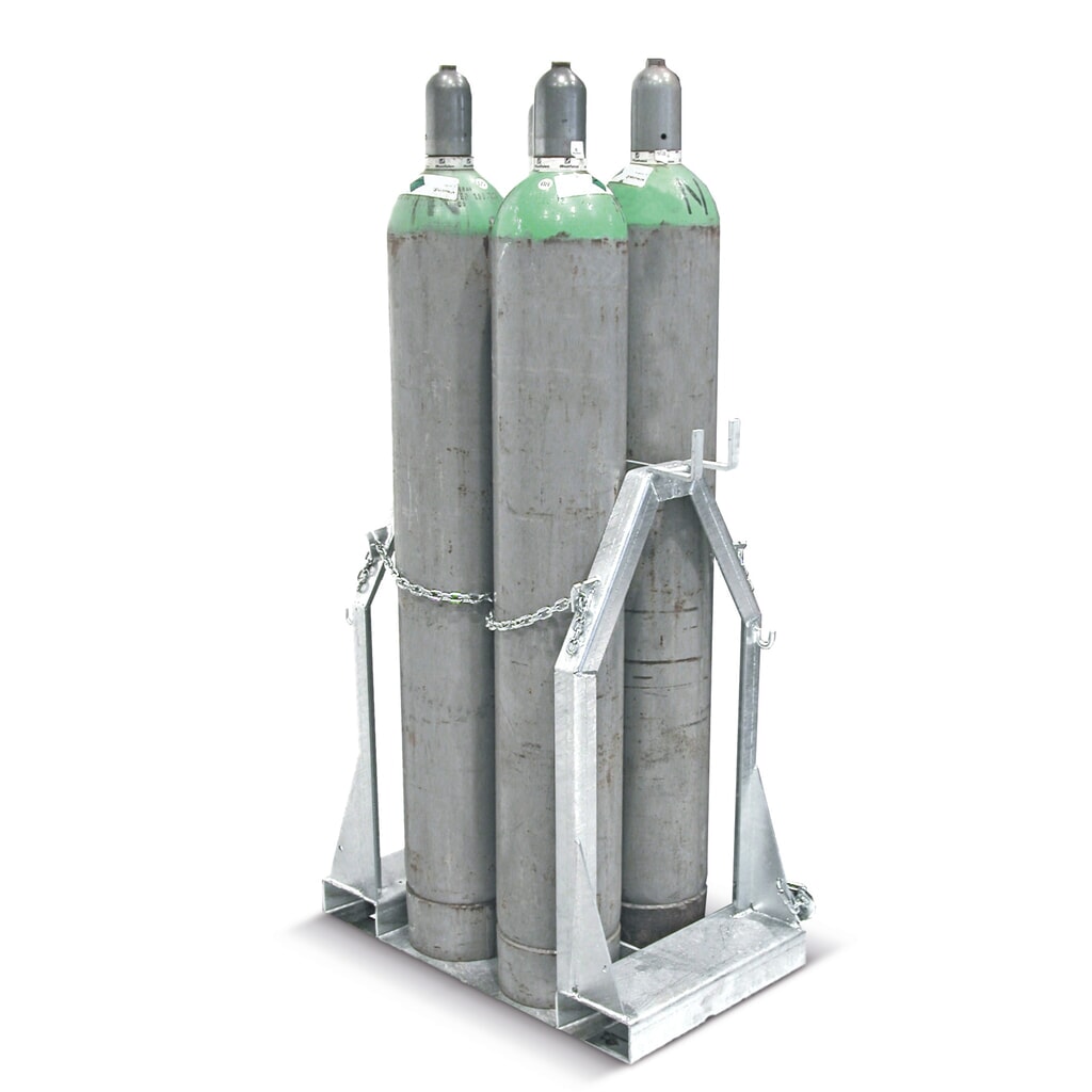 Bauer® Pallet per bombole del gas per 4 bombole Ø 250 mm Immagine del prodotto: Bauer® Pallet per bombole del gas per 4 bombole Ø 250 mm