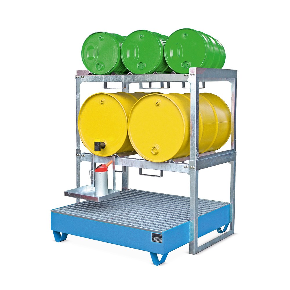 Immagine del prodotto n. 3: Bauer® Sistema di scaffalatura per fusti modulare, AxLxP 780 x 1.310 x 800 mm, per 2 fusti da 200 l