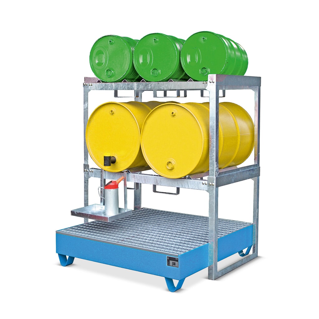 Immagine del prodotto n. 3: Bauer® Sistema di scaffalatura per fusti modulare, AxLxP 780 x 1.310 x 800 mm, per 2 fusti da 200 l