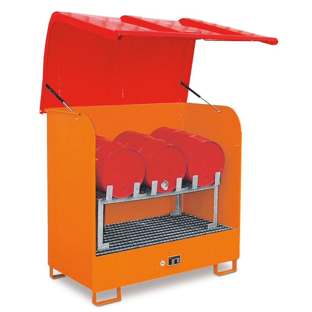 Immagine del prodotto: Bauer® Stazione sostanze pericolose in acciaio con cofano GFK, giallo arancio