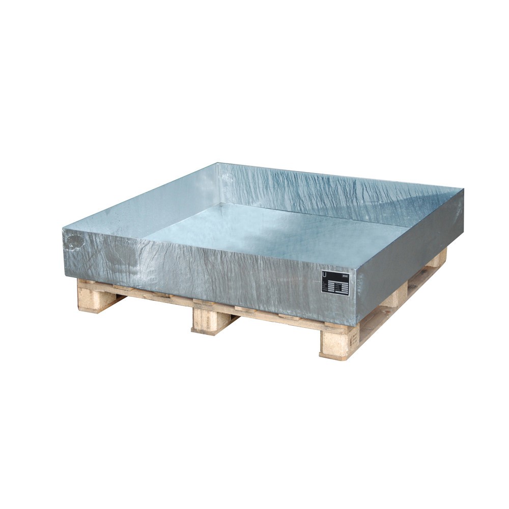 Immagine del prodotto: Bauer® Vasca di deposito pallet, AxLxP 185 x 1.200 x 1.200 mm, senza griglia, zincatura a caldo