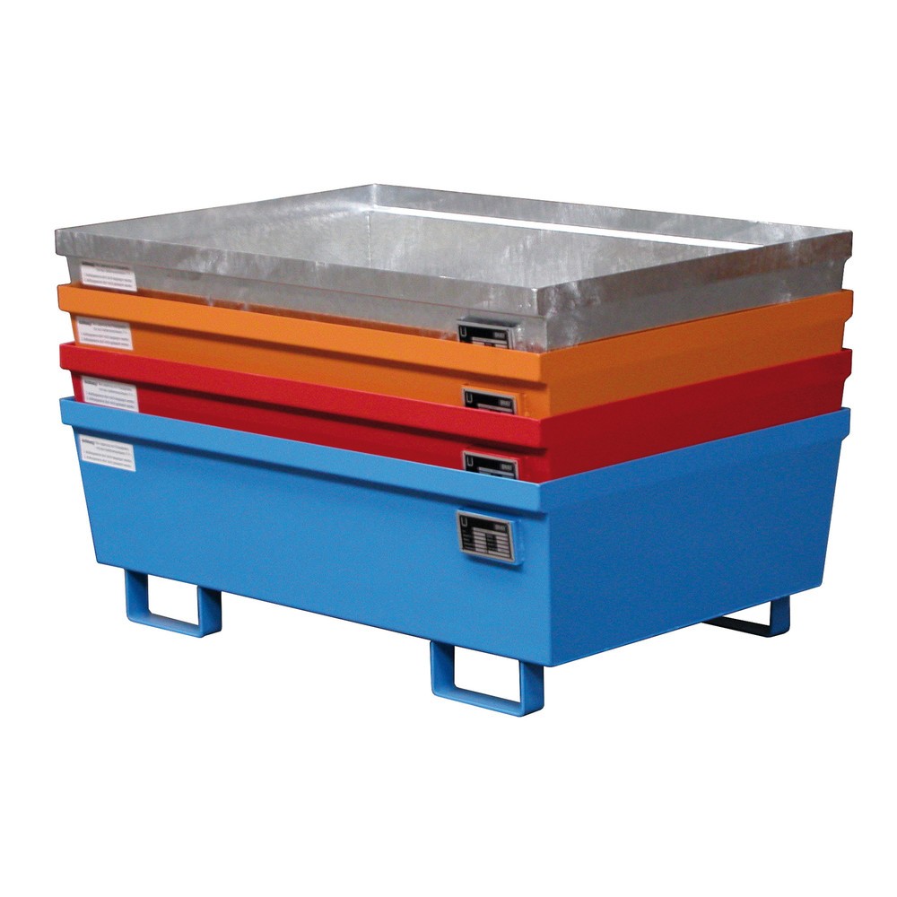 Immagine del prodotto n. 2: Bauer® Vasca di raccolta in acciaio, AxLxP 415 x 800 x 1.200 mm, senza griglia, arancio giallastro
