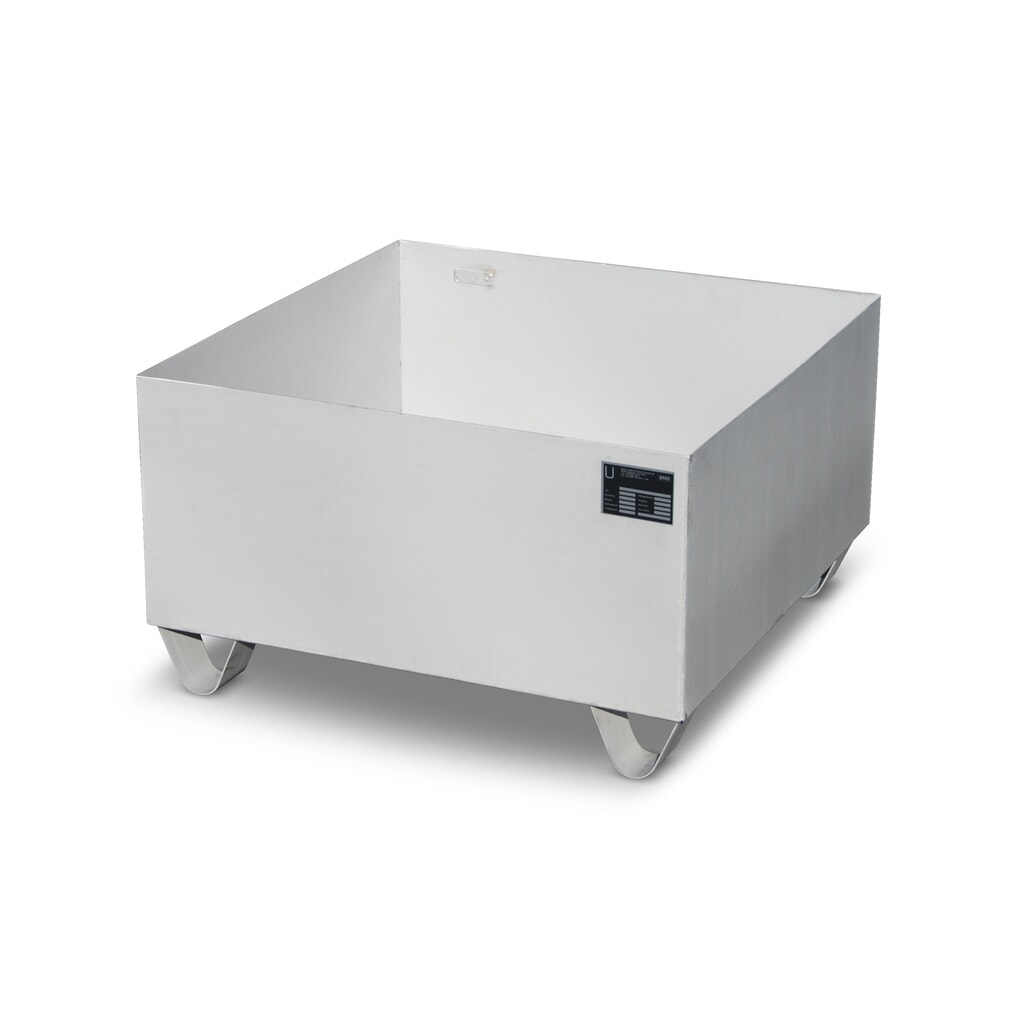 Immagine del prodotto: Bauer® vasca di raccolta in acciaio inox per fusti e IBC, AxLxP 465 x 800 x 800 mm, 1x 200 l
