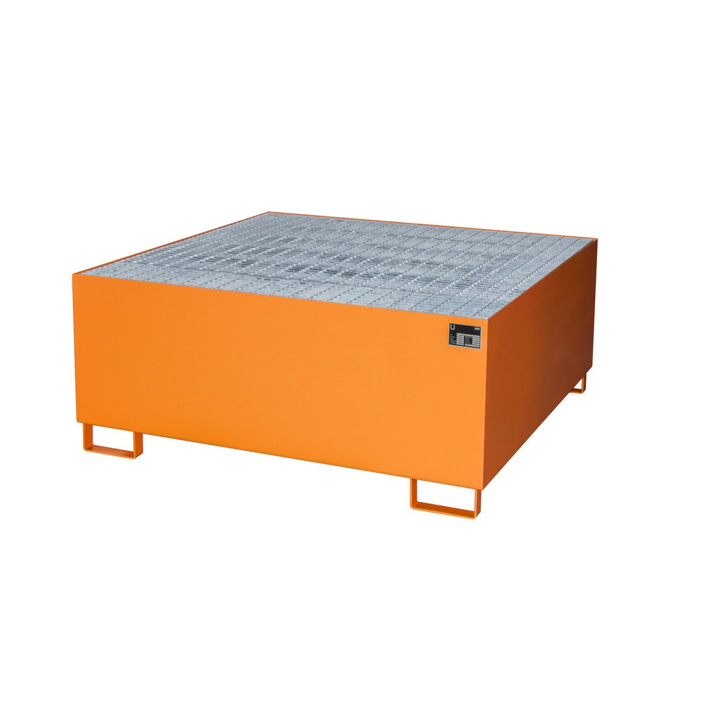 Immagine del prodotto n. 2: Bauer® Vasca di raccolta in acciaio per 1x KTC/IBC, arancio giallastro
