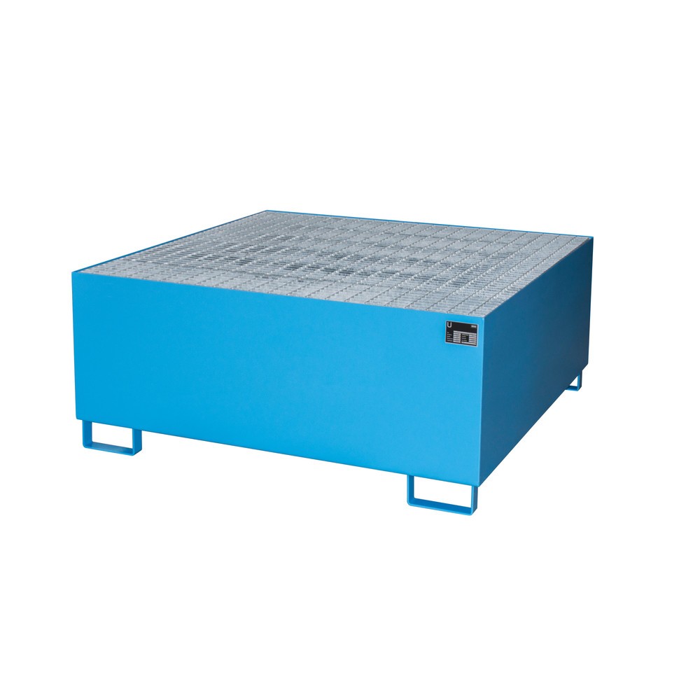 Immagine del prodotto n. 1: Bauer® Vasca di raccolta in acciaio per 1x KTC/IBC, azzurro