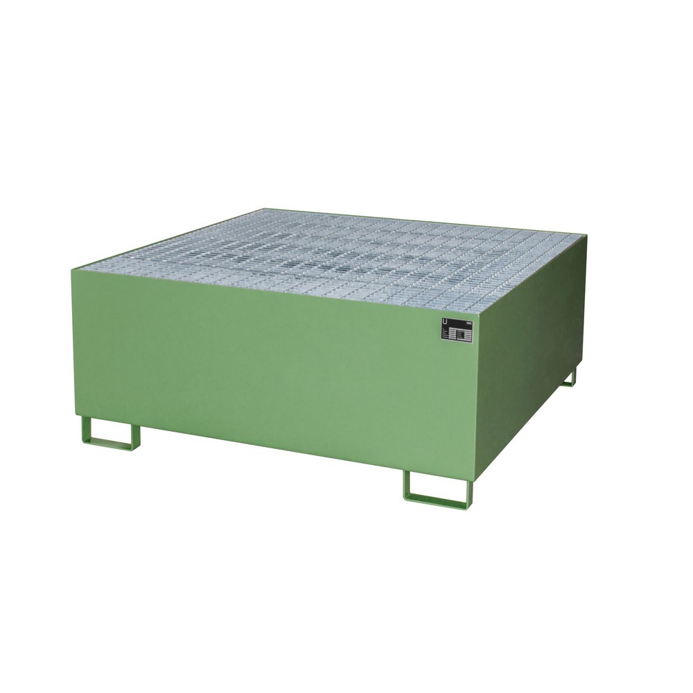 Immagine del prodotto n. 2: Bauer® Vasca di raccolta in acciaio per 1x KTC/IBC, verde reseda