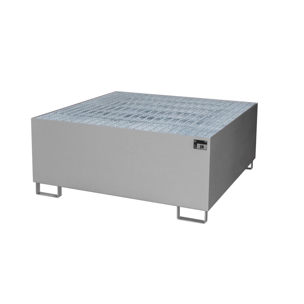 Immagine del prodotto: Bauer® Vasca di raccolta in acciaio per 1x KTC/IBC, grigio topo