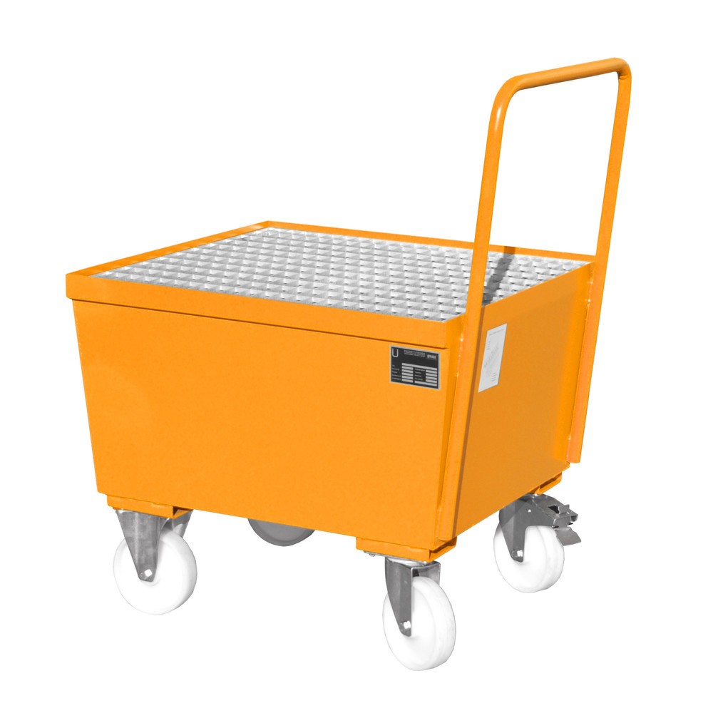Immagine del prodotto: Bauer® Vasca di raccolta, mobile, 1x 200 l, verticale, volume di raccolta 215 l, arancio giallastro