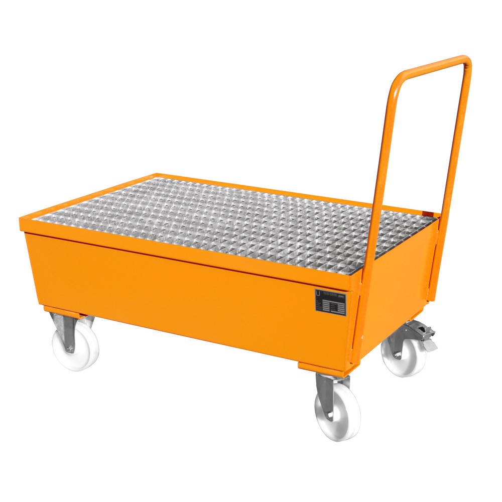 Immagine del prodotto: Bauer® Vasca di raccolta, mobile, 2x 200 l, verticale, volume di raccolta 225 l, arancio giallastro