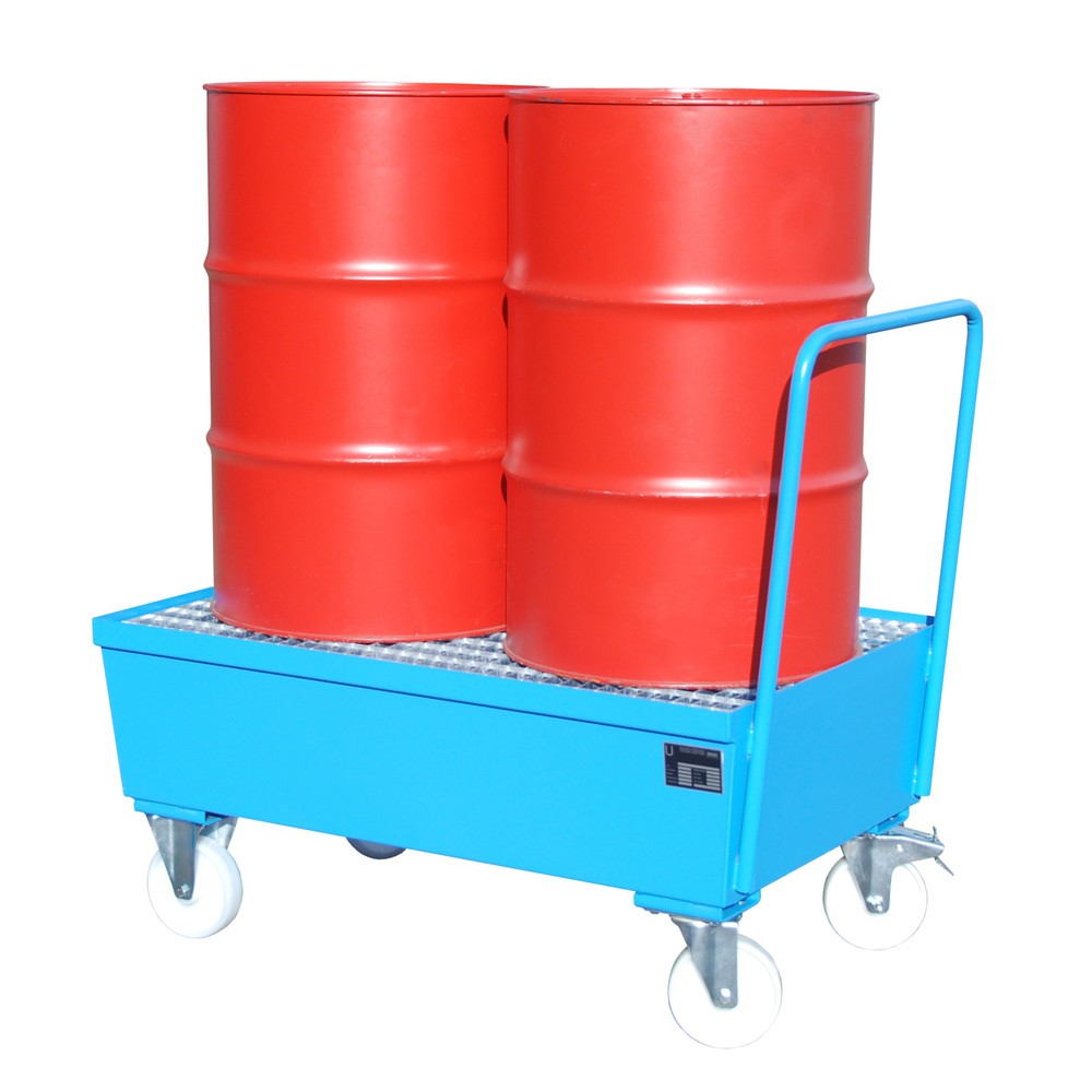 Immagine del prodotto: Bauer® Vasca di raccolta, mobile, 2x 200 l, verticale, volume di raccolta 225 l, azzurro