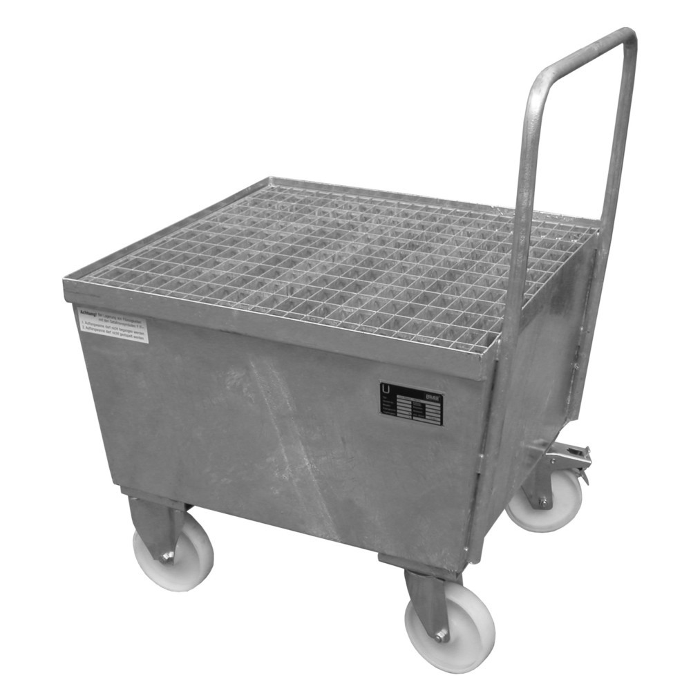 Immagine del prodotto: Bauer® Vasca di raccolta, mobile, 1x 200 l, verticale, volume di raccolta 215 l, zincatura a caldo