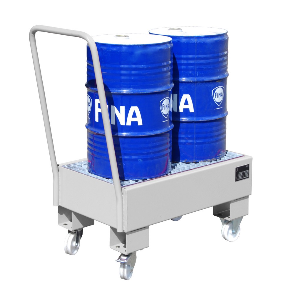 Immagine del prodotto n. 2: Bauer® Vasca di raccolta, mobile, 2x 60 l, verticale, volume di raccolta 61 l, zincatura a caldo
