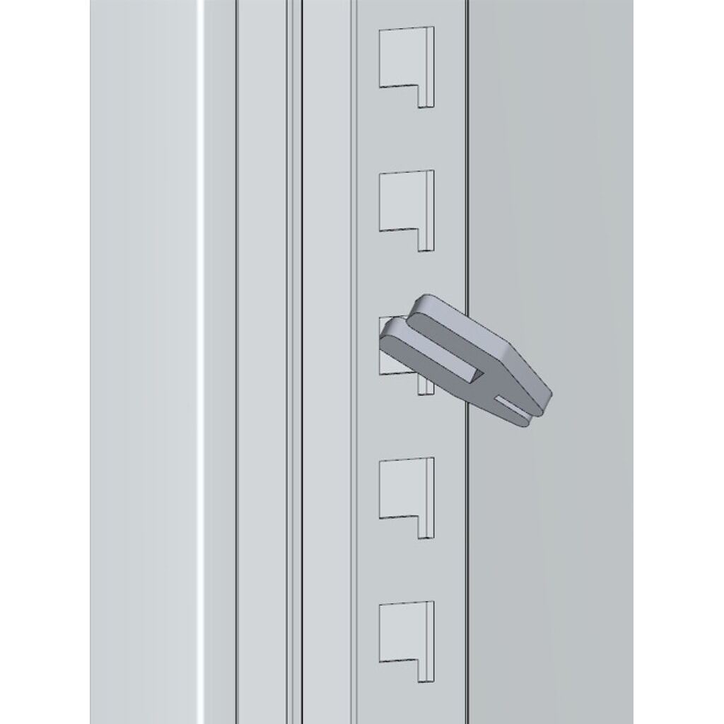 Immagine del prodotto n. 3: Bedrunka+Hirth Armadio alto per utensili CNC con serranda in alluminio, AxLxP 1.950 x 1.000 x 500 mm, SK 30 (80 pezzi)