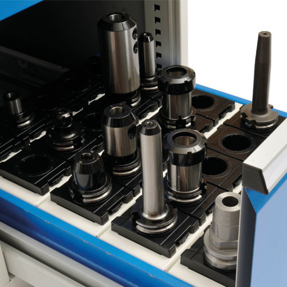 Immagine del prodotto n. 3: Bedrunka+Hirth Cassettiera per utensili CNC, 2 cassetti, AxLxP 1.019 x 705 x 736 mm, SK 30 (70 pezzi)
