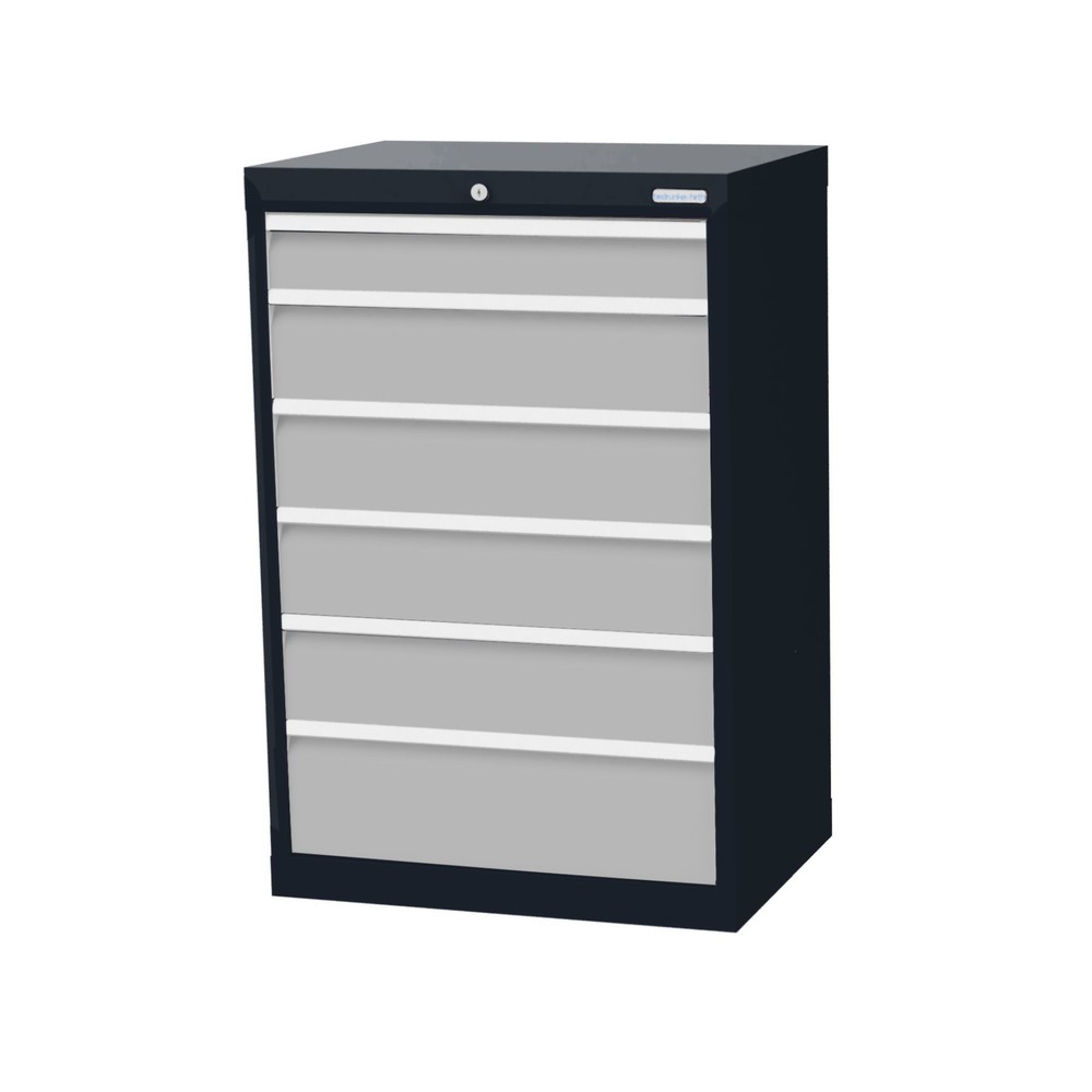 Bedrunka+Hirth Cassettiera professionale, cassetti 1x100 + 4x150 + 1x200 mm, AxLxP 1.019 x 680 x 500 mm
