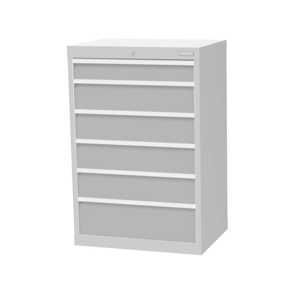 Immagine del prodotto: Bedrunka+Hirth Cassettiera professionale, cassetti 1x100 + 4x150 + 1x200 mm, AxLxP 1.019 x 680 x 500 mm, grigio chiaro, grigio chiaro