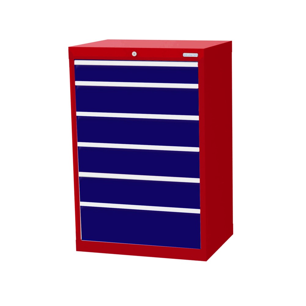 Bedrunka+Hirth Cassettiera professionale, cassetti 1x100 + 4x150 + 1x200 mm, AxLxP 1.019 x 680 x 500 mm