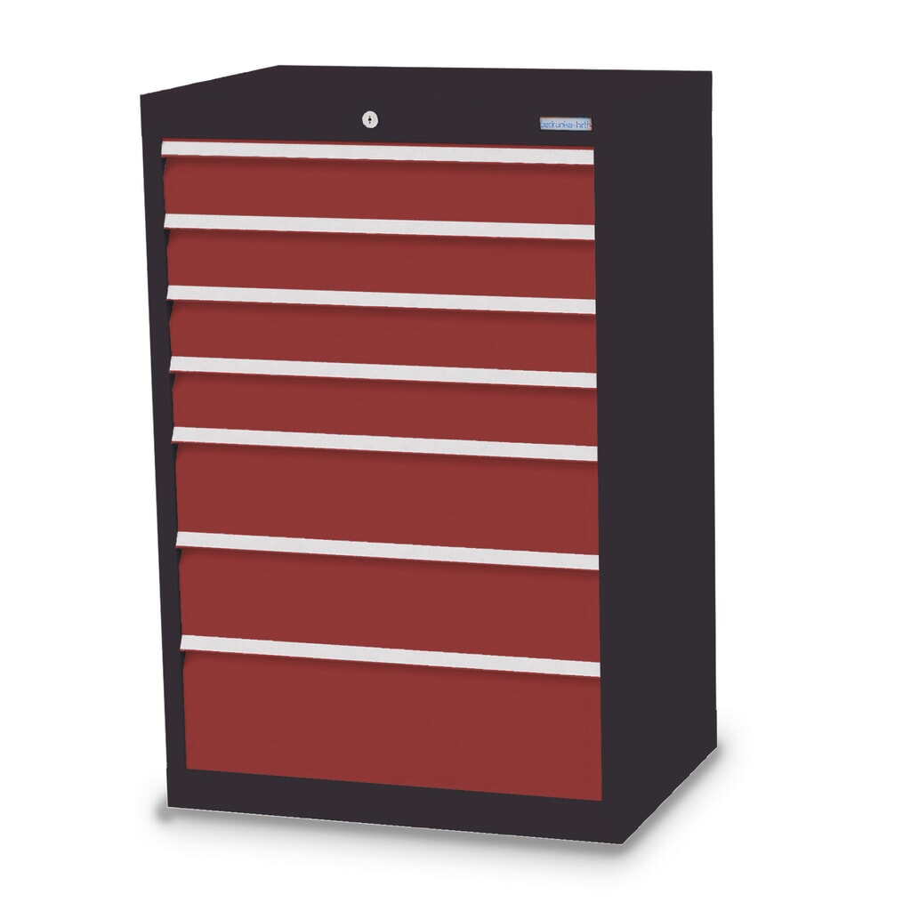 Bedrunka+Hirth Cassettiera professionale, cassetti 4x100 + 2x150 + 1x200 mm, AxLxP 1.019 x 680 x 500 mm, grigio antracite, Rosso rubino Immagine del prodotto: Bedrunka+Hirth Cassettiera professionale, cassetti 4x100 + 2x150 + 1x200 mm, AxLxP 1.019 x 680 x 500 mm, grigio antracite, Rosso rubino