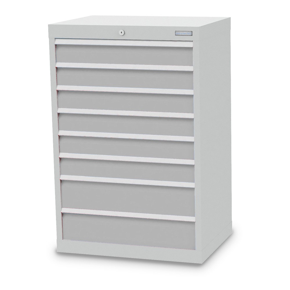 Immagine del prodotto: Bedrunka+Hirth Cassettiera professionale, cassetti 6x100 + 2x150 mm, AxLxP 1.019 x 680 x 500 mm, grigio chiaro, grigio chiaro