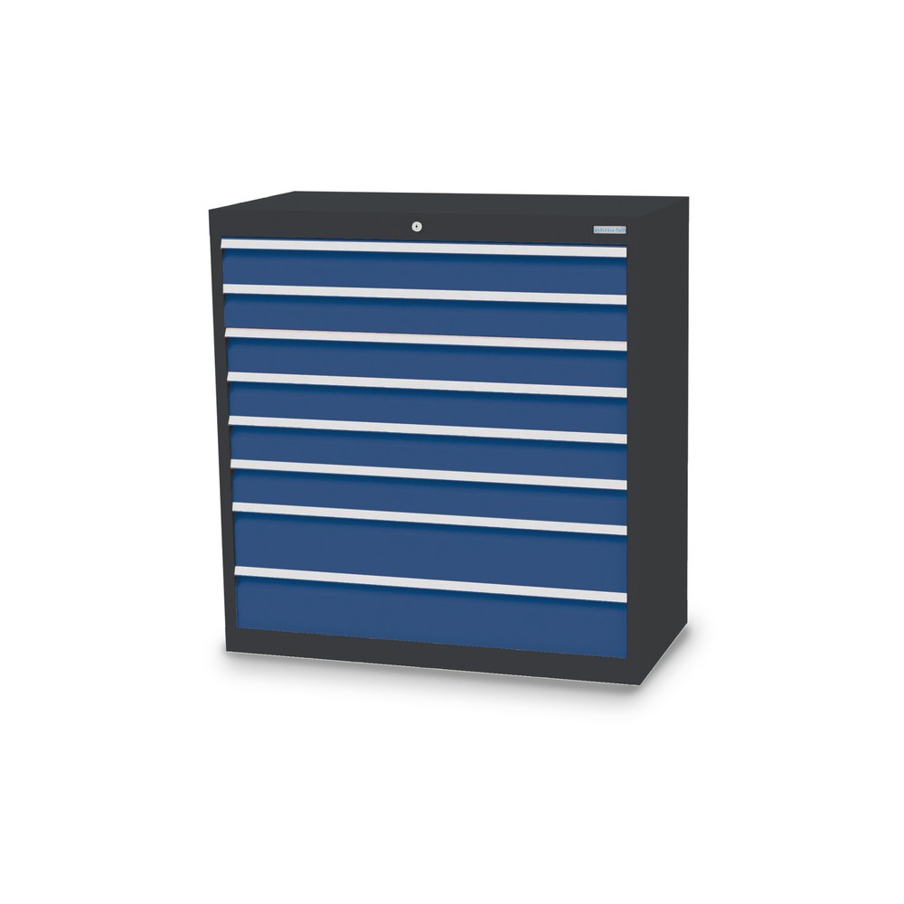 Bedrunka+Hirth Cassettiera professionale, cassetti 6x100 + 2x150 mm, AxLxP 1.019 x 980 x 500 mm, grigio antracite, Blu genziana Immagine del prodotto: Bedrunka+Hirth Cassettiera professionale, cassetti 6x100 + 2x150 mm, AxLxP 1.019 x 980 x 500 mm, grigio antracite, Blu genziana