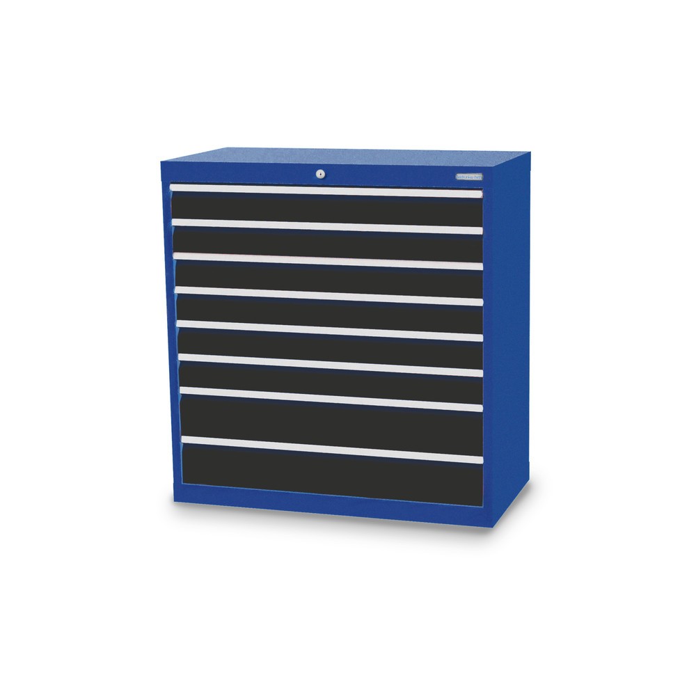 Bedrunka+Hirth Cassettiera professionale, cassetti 6x100 + 2x150 mm, AxLxP 1.019 x 980 x 500 mm, Blu genziana, grigio antracite Immagine del prodotto: Bedrunka+Hirth Cassettiera professionale, cassetti 6x100 + 2x150 mm, AxLxP 1.019 x 980 x 500 mm, Blu genziana, grigio antracite