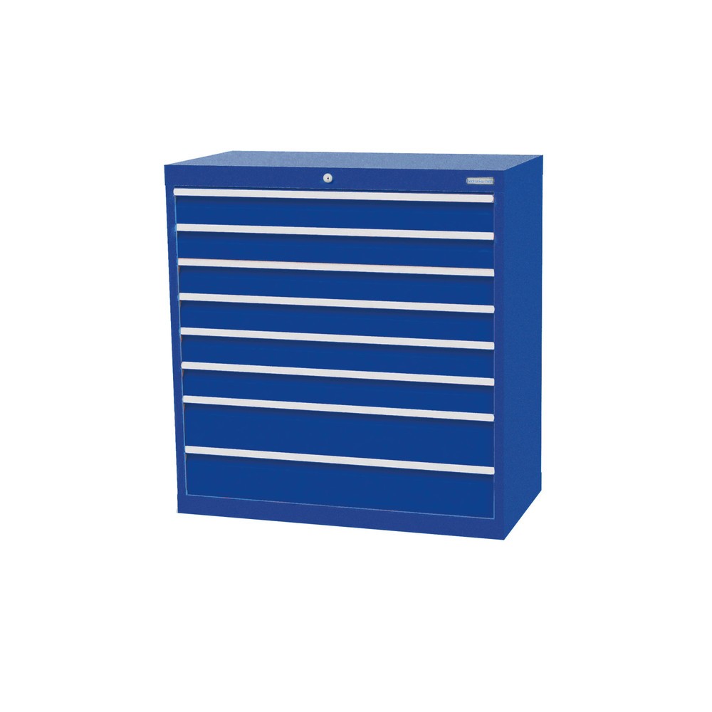 Bedrunka+Hirth Cassettiera professionale, cassetti 6x100 + 2x150 mm, AxLxP 1.019 x 980 x 500 mm, Blu genziana, Blu genziana Immagine del prodotto: Bedrunka+Hirth Cassettiera professionale, cassetti 6x100 + 2x150 mm, AxLxP 1.019 x 980 x 500 mm, Blu genziana, Blu genziana