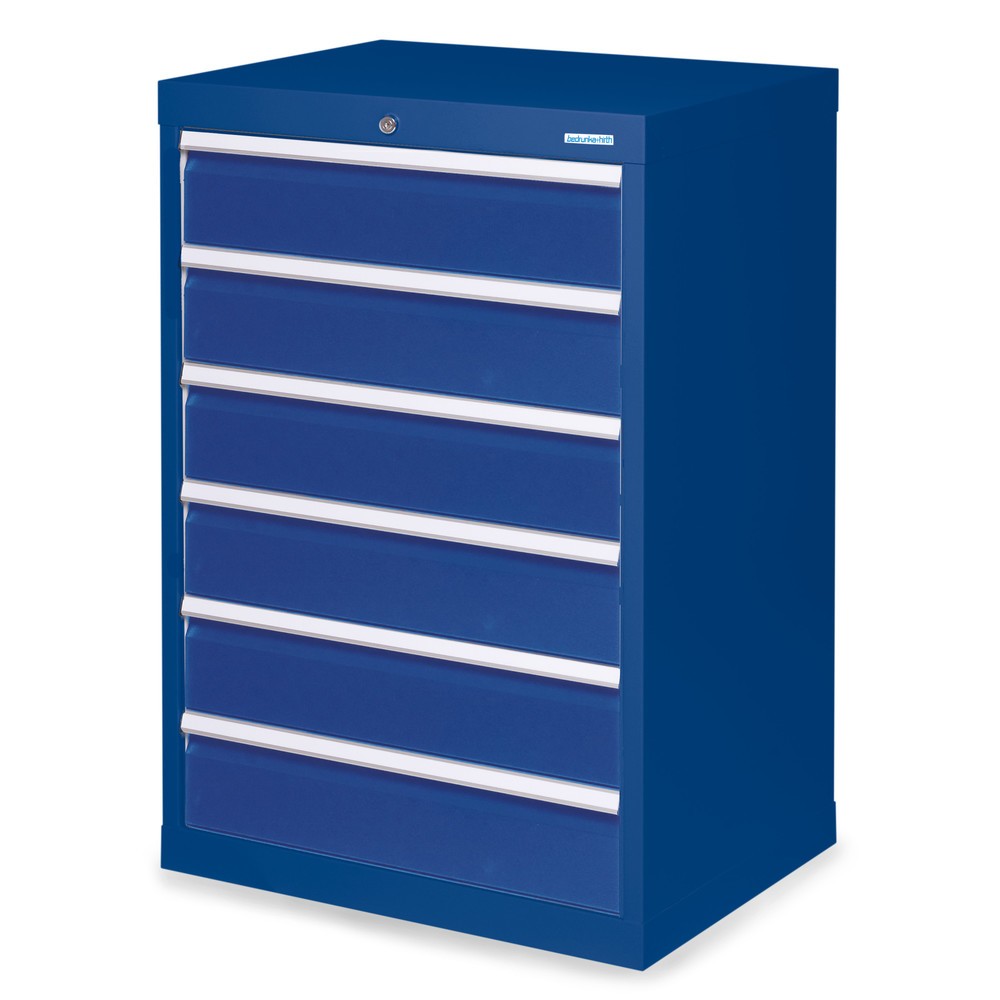 Bedrunka+Hirth Cassettiera professionale, cassetti 6x150 mm, AxLxP 1.019 x 680 x 500 mm, Blu genziana, Blu genziana Immagine del prodotto: Bedrunka+Hirth Cassettiera professionale, cassetti 6x150 mm, AxLxP 1.019 x 680 x 500 mm, Blu genziana, Blu genziana