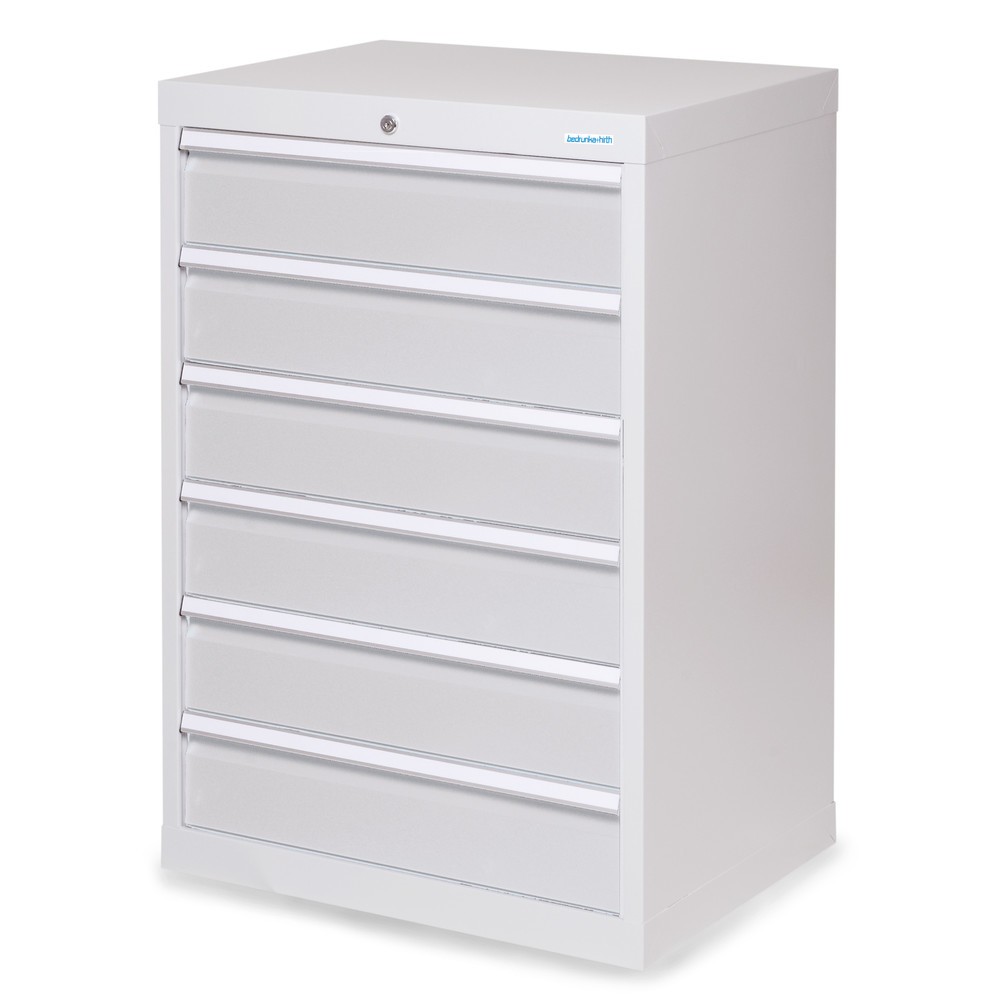 Bedrunka+Hirth Cassettiera professionale, cassetti 6x150 mm, AxLxP 1.019 x 680 x 500 mm, grigio chiaro, grigio chiaro Immagine del prodotto: Bedrunka+Hirth Cassettiera professionale, cassetti 6x150 mm, AxLxP 1.019 x 680 x 500 mm, grigio chiaro, grigio chiaro