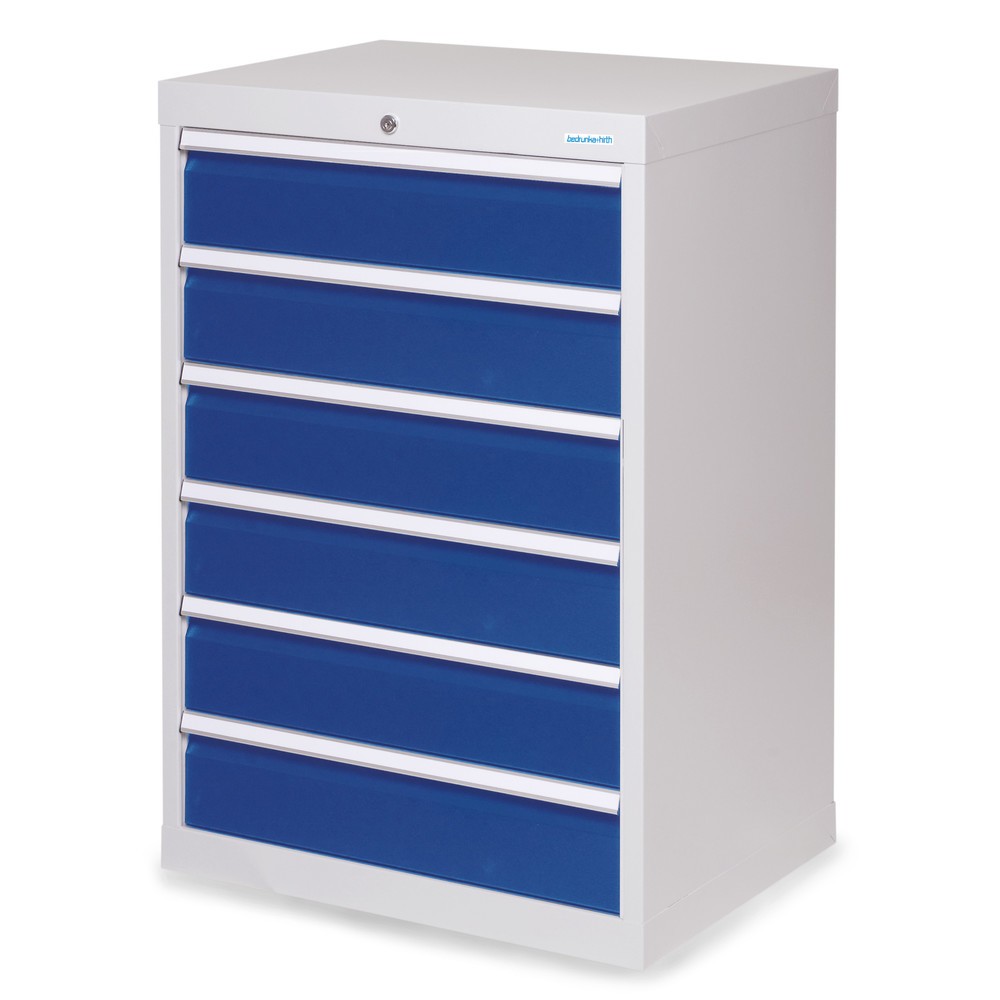 Bedrunka+Hirth Cassettiera professionale, cassetti 6x150 mm, AxLxP 1.019 x 680 x 500 mm, grigio chiaro, Blu genziana Immagine del prodotto: Bedrunka+Hirth Cassettiera professionale, cassetti 6x150 mm, AxLxP 1.019 x 680 x 500 mm, grigio chiaro, Blu genziana