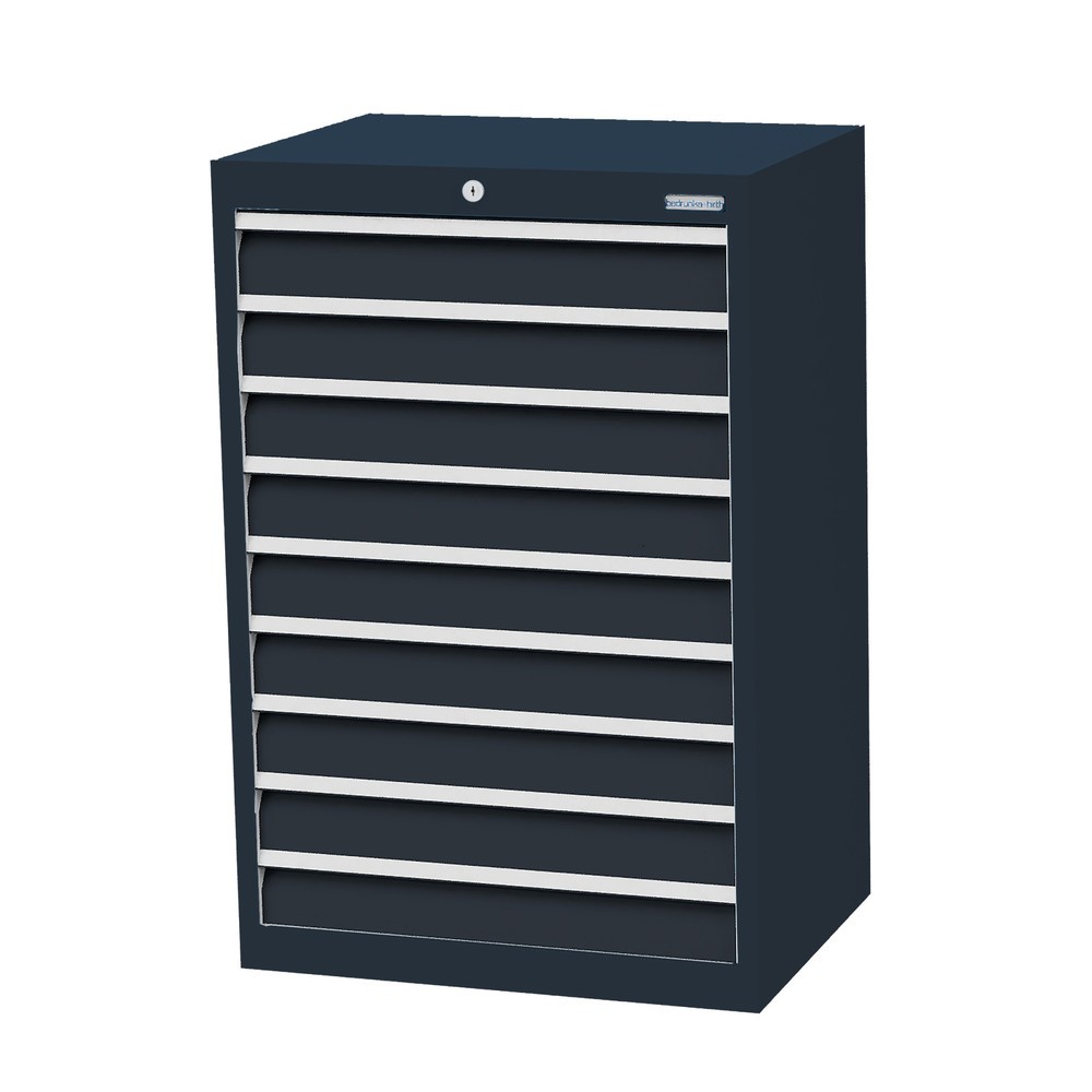 Bedrunka+Hirth Cassettiera professionale, cassetti 9x100 mm, AxLxP 1.019 x 680 x 500 mm, grigio antracite, grigio antracite Immagine del prodotto n. 1: Bedrunka+Hirth Cassettiera professionale, cassetti 9x100 mm, AxLxP 1.019 x 680 x 500 mm, grigio antracite, grigio antracite