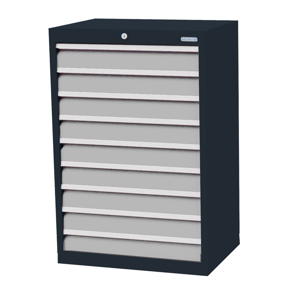 Immagine del prodotto n. 1: Bedrunka+Hirth Cassettiera professionale, cassetti 9x100 mm, AxLxP 1.019 x 680 x 500 mm, grigio antracite, grigio chiaro