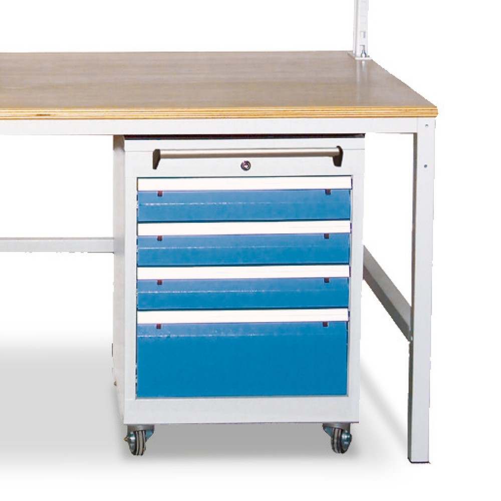 Bedrunka+Hirth Contenitore su ruote con portata per cassetto 50 kg, estrazione completa, AxLxP 805 x 530 x 500 mm