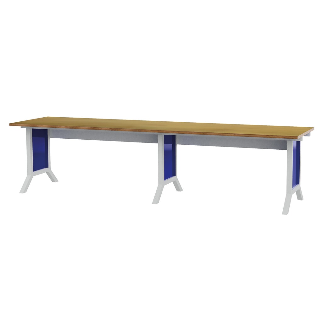Bedrunka+Hirth Set per sistema postazione di lavoro, in 2 pezzi, regolazione in altezza con morsetti, Blu genziana Immagine del prodotto: Bedrunka+Hirth Set per sistema postazione di lavoro, in 2 pezzi, regolazione in altezza con morsetti, Blu genziana