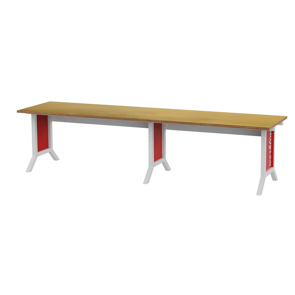Bedrunka+Hirth Set per sistema postazione di lavoro, in 2 pezzi, regolazione in altezza tramite manovella, Rosso traffico Immagine del prodotto: Bedrunka+Hirth Set per sistema postazione di lavoro, in 2 pezzi, regolazione in altezza tramite manovella, Rosso traffico