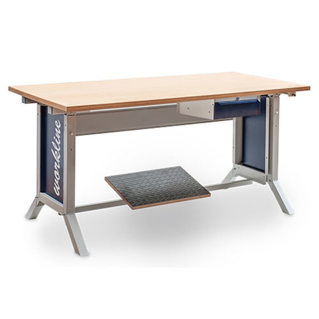 Bedrunka+Hirth Vano inferiore con 1 cassetto per tavolo del sistema postazione di lavoro, AxLxP 140 x 370 x 400 mm, Blu genziana Immagine del prodotto n. 2: Bedrunka+Hirth Vano inferiore con 1 cassetto per tavolo del sistema postazione di lavoro, AxLxP 140 x 370 x 400 mm, Blu genziana